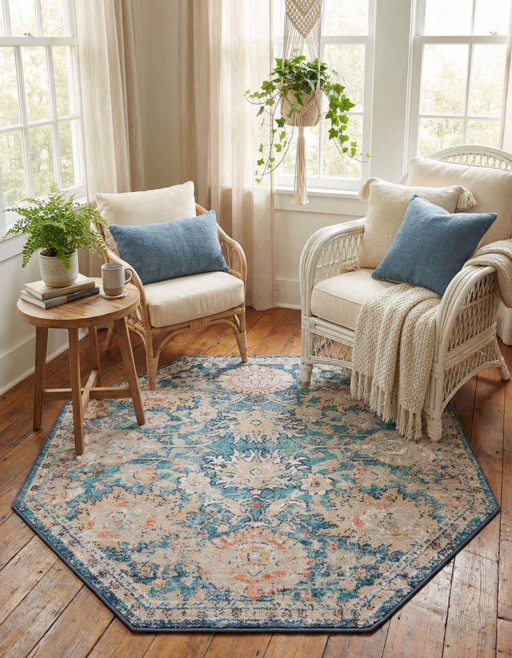 Detail image of 4' x 4' Lola Octagon Rug