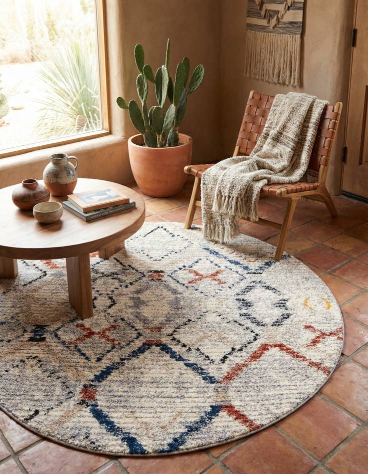 Detail image of  5' x 5' Tucson Round Rug