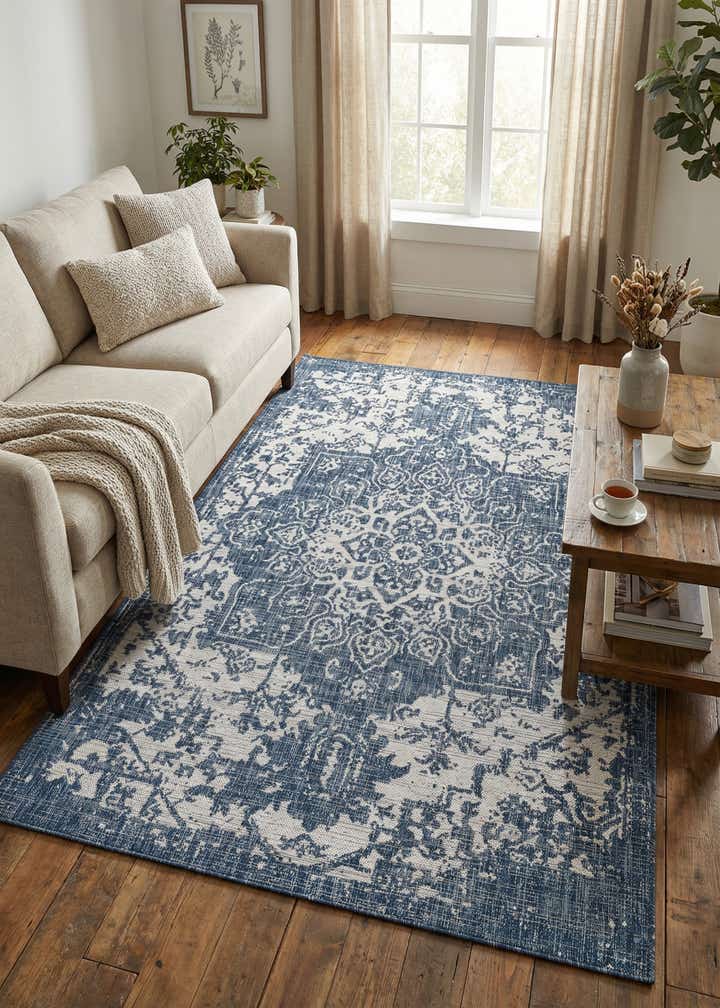 5' 3 x 8' Easy-Clean Jill Zarin Dubai Indoor / Outdoor Rug