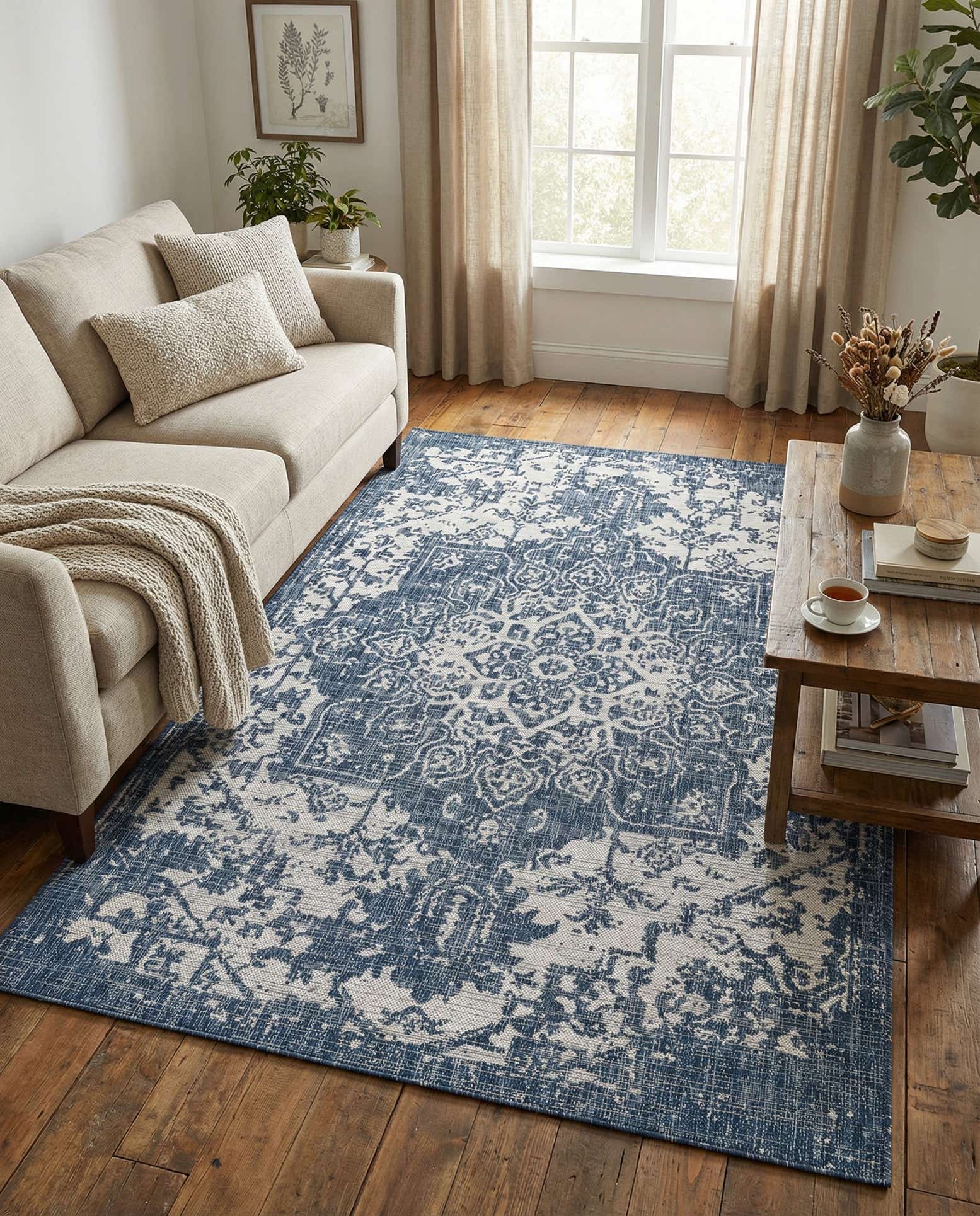 5' 3 x 8' Easy-Clean Jill Zarin Dubai Indoor / Outdoor Rug