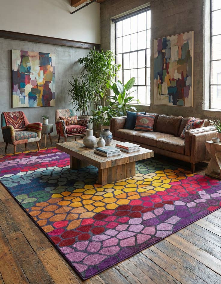 Detail image of 10' 6 x 16' 5  Washable Casablanca Rug