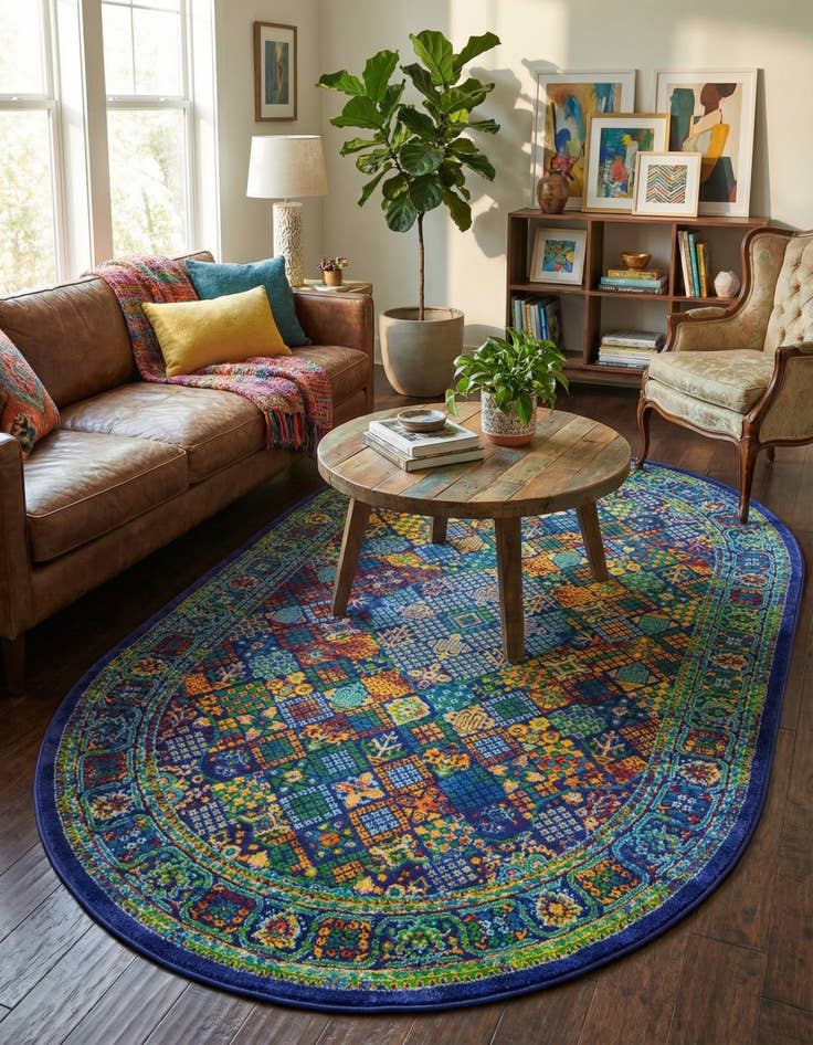 Detail image of 5' 3 x 8' Calypso Oval Rug