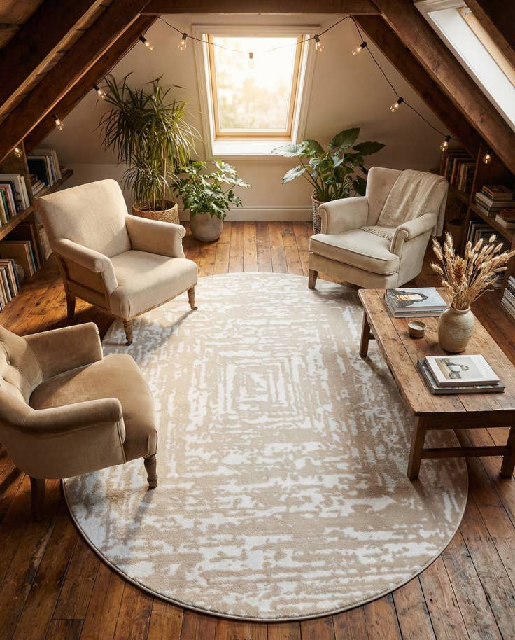 Detail image of 5' 3 x 8' Hermitage Oval Rug