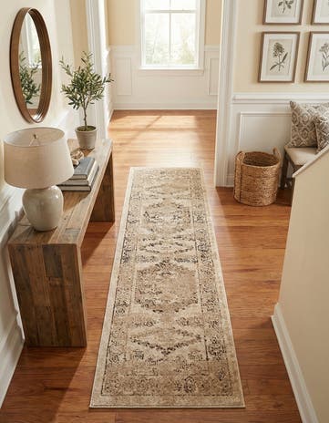 Beige Arcadia Runner Rug