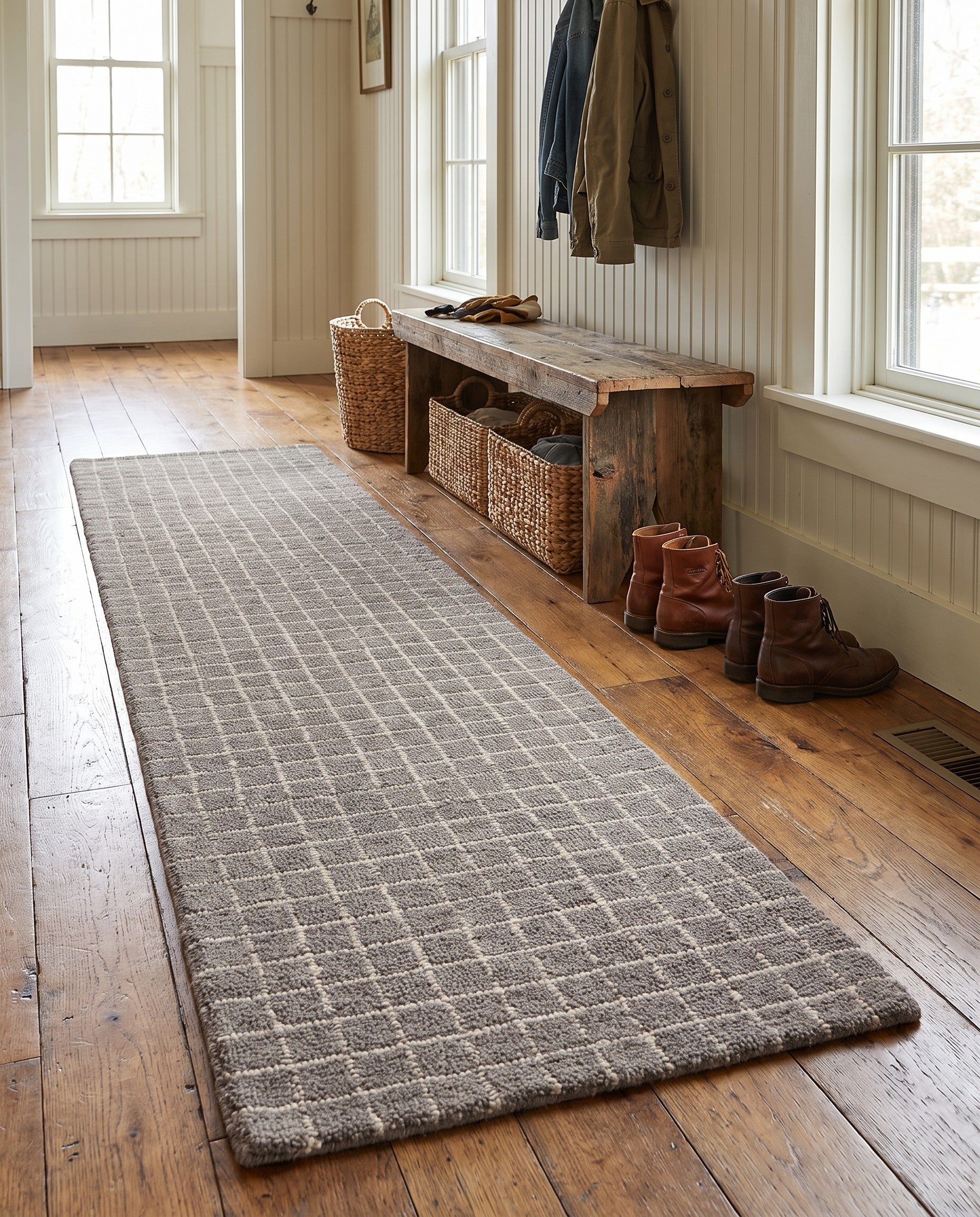 2' x 8' Heritage Line Wool Runner Rug
