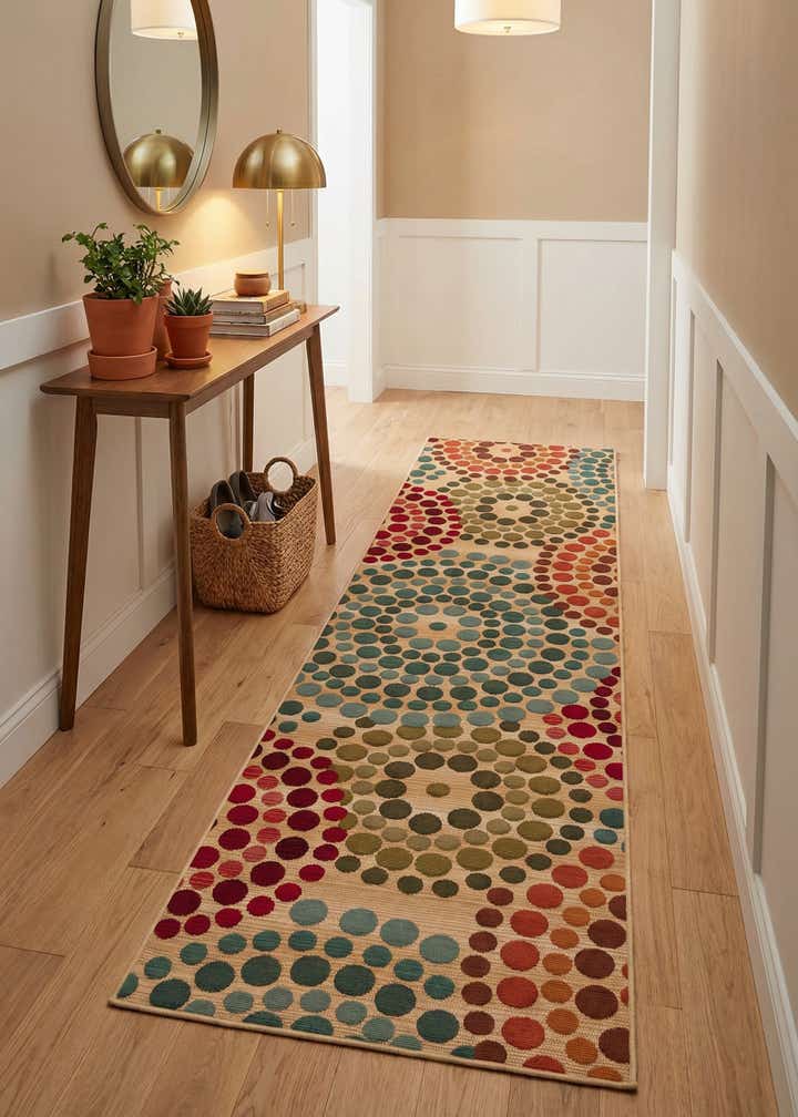 2' x 8' Easy-Clean Modern Indoor / Outdoor Runner Rug
