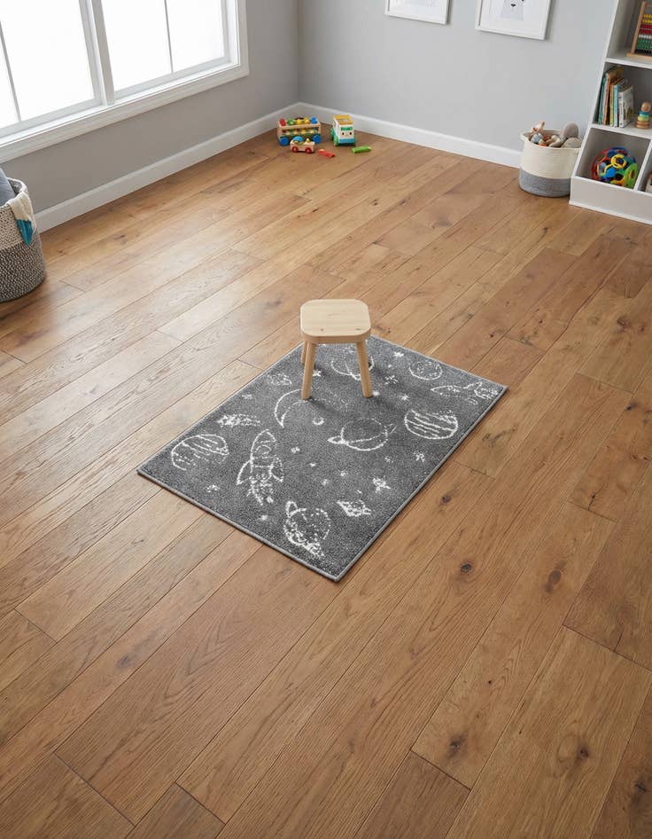 Detail image of 2' 2 x 2' 11 Planets Whimsy Kids Rug