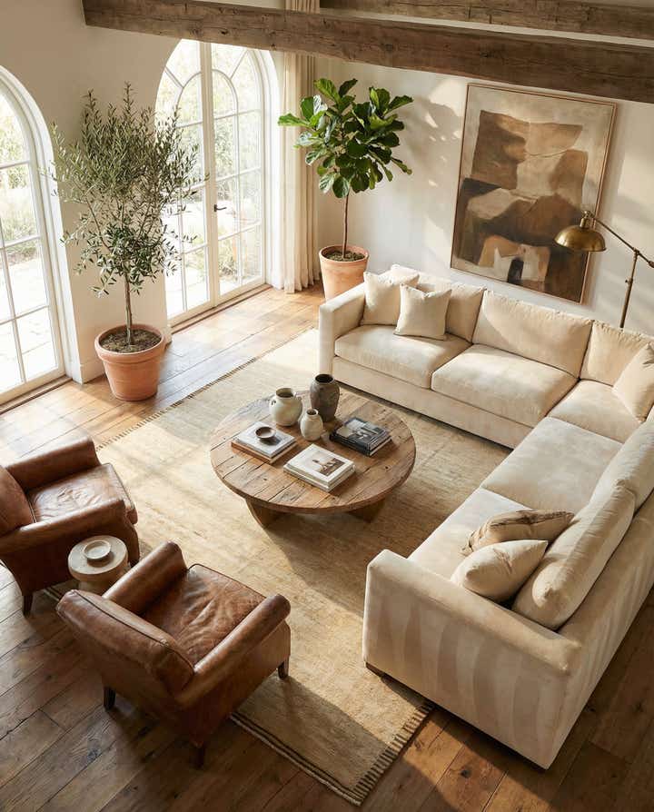 8' 4 x 10' Hand Knotted Oushak Wool Rug