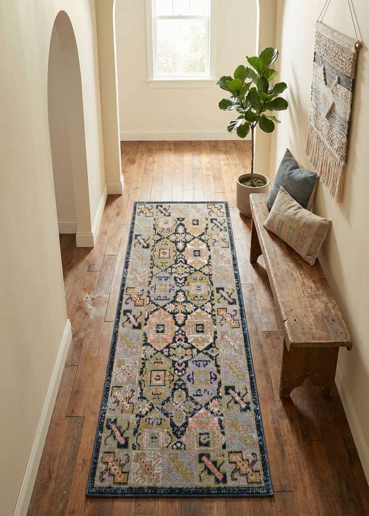 2' x 5' Kamala Washable Runner Rug