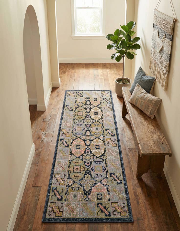 Detail image of 2' x 5' Kamala Washable Runner Rug