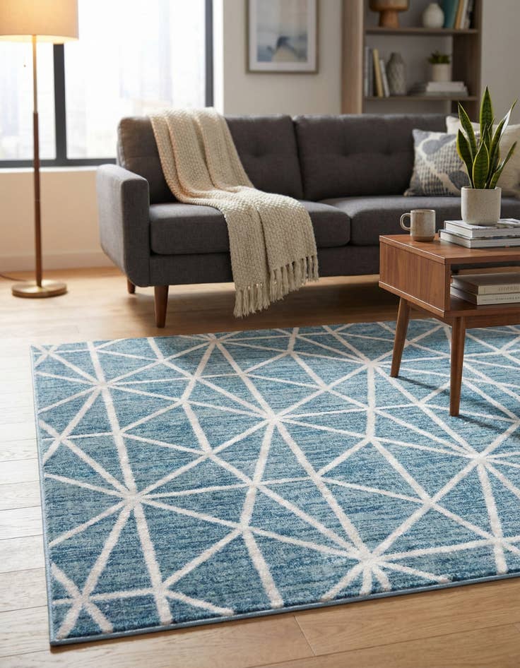 Detail image of 4' x 6' Lattice Trellis Rug