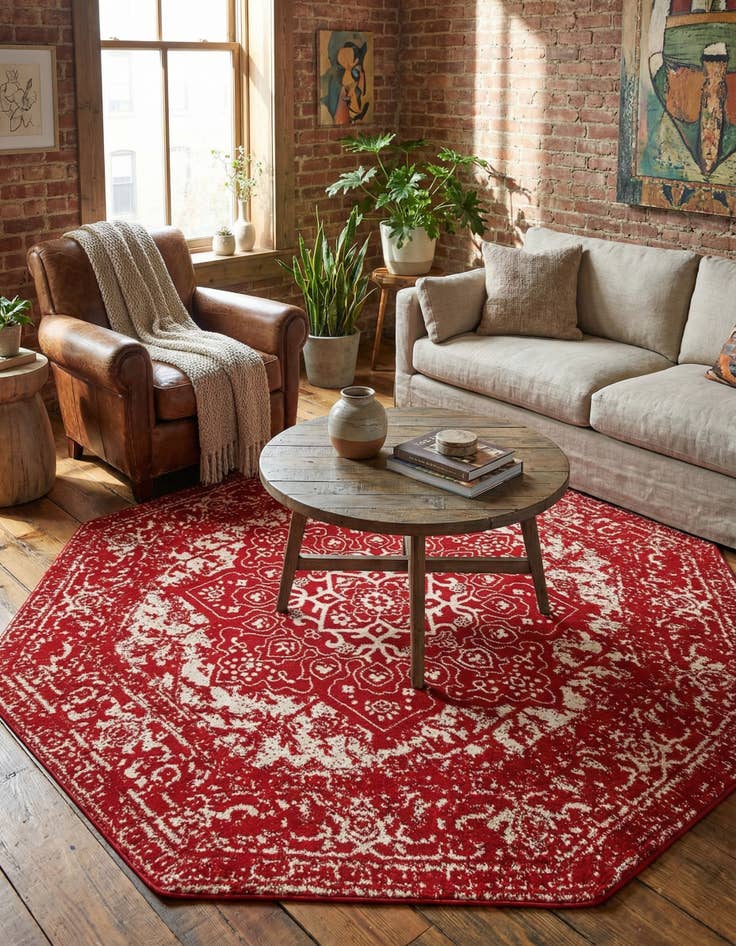 Detail image of 7' 10 x 7' 10 Arlington Octagon Rug