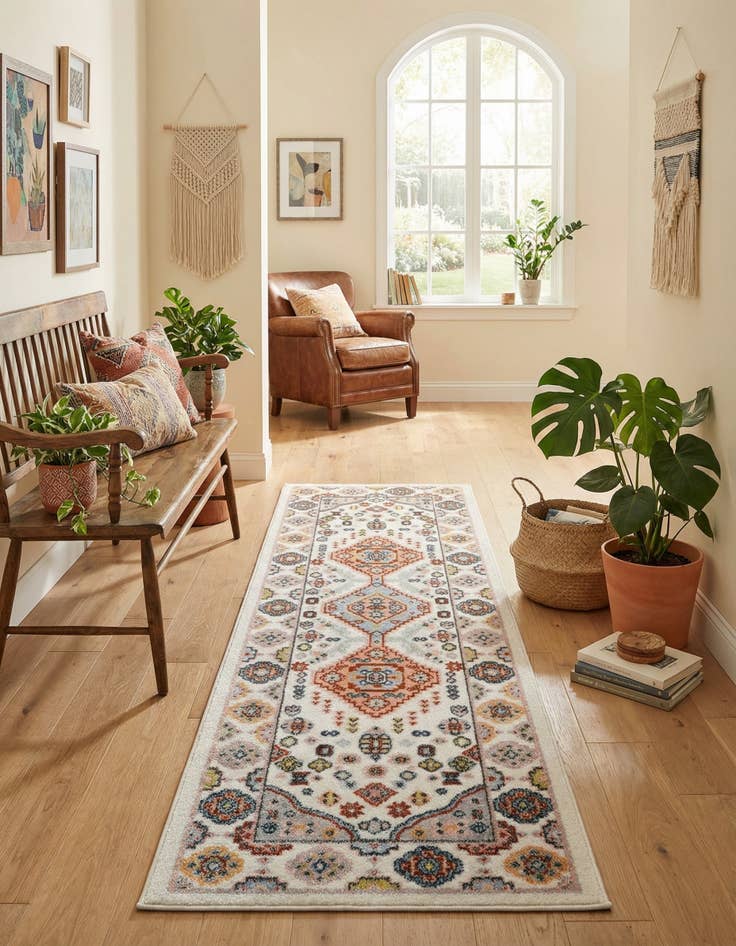 Detail image of 2' x 6' Kamala Washable Runner Rug