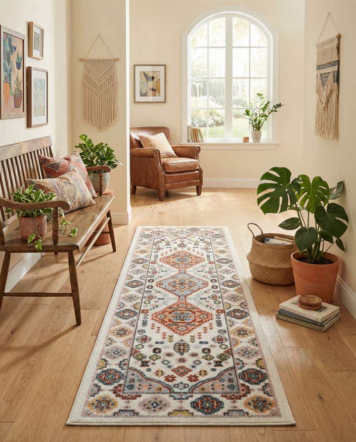2' x 6' Kamala Washable Runner Rug