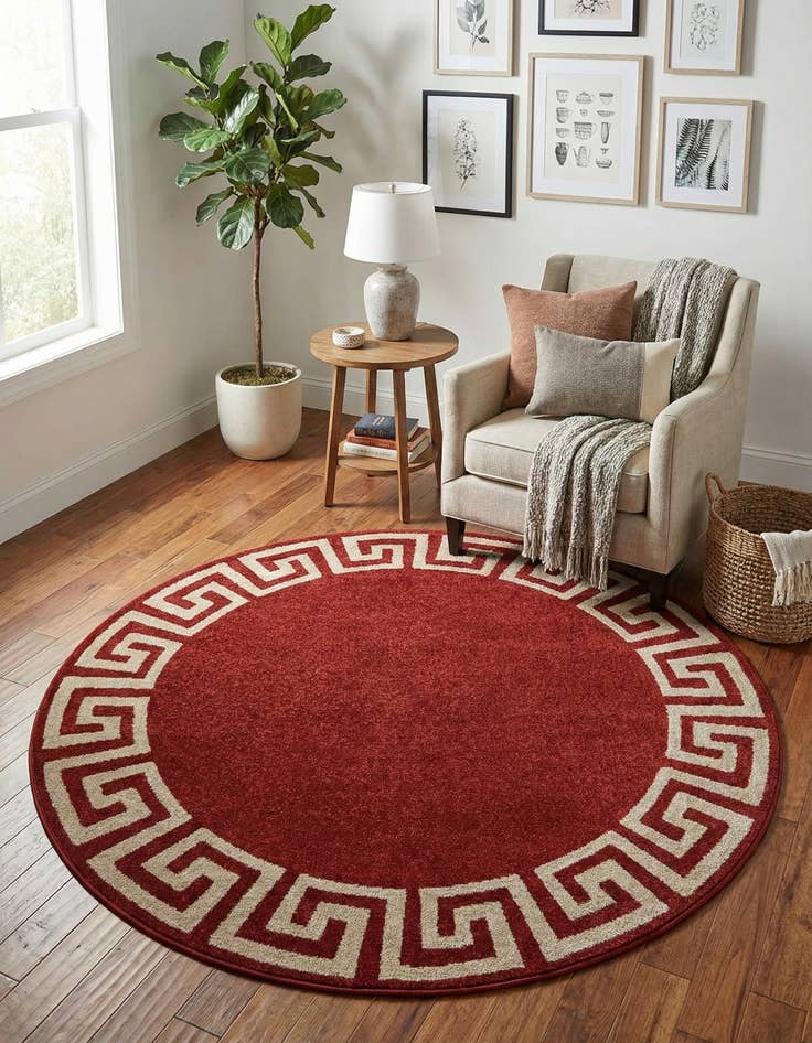 Detail image of 6' x 6' Hera Round Rug