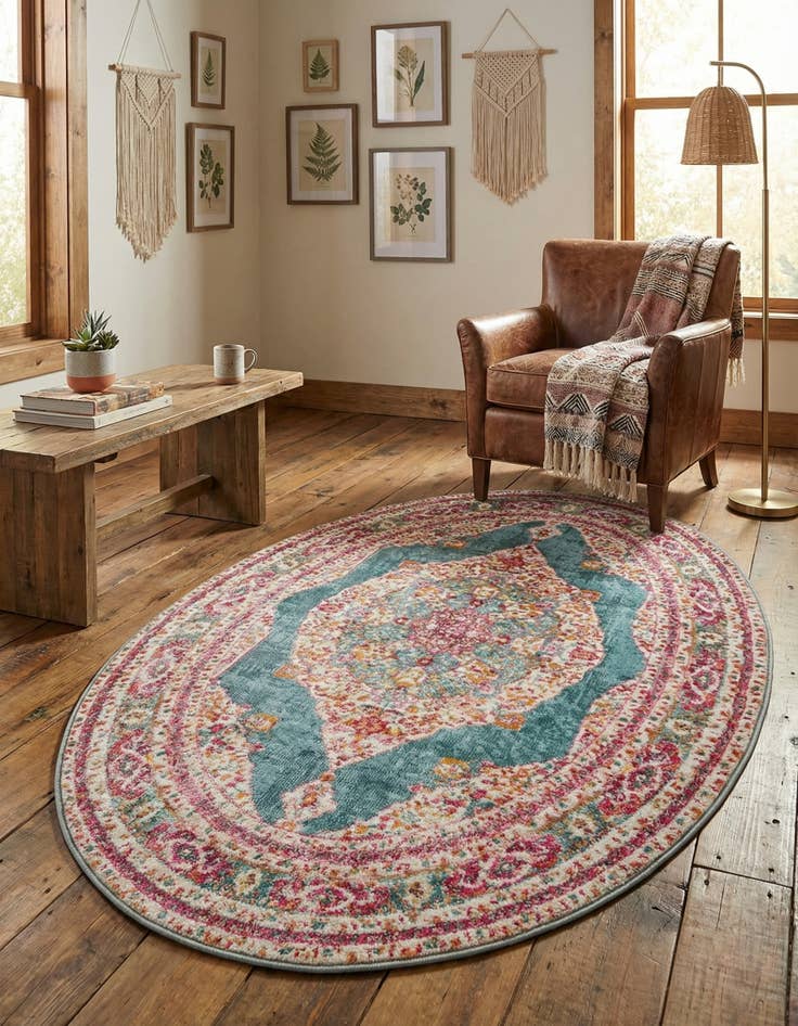 Detail image of 3' 3 x 5' 3 Santiago Oval Rug