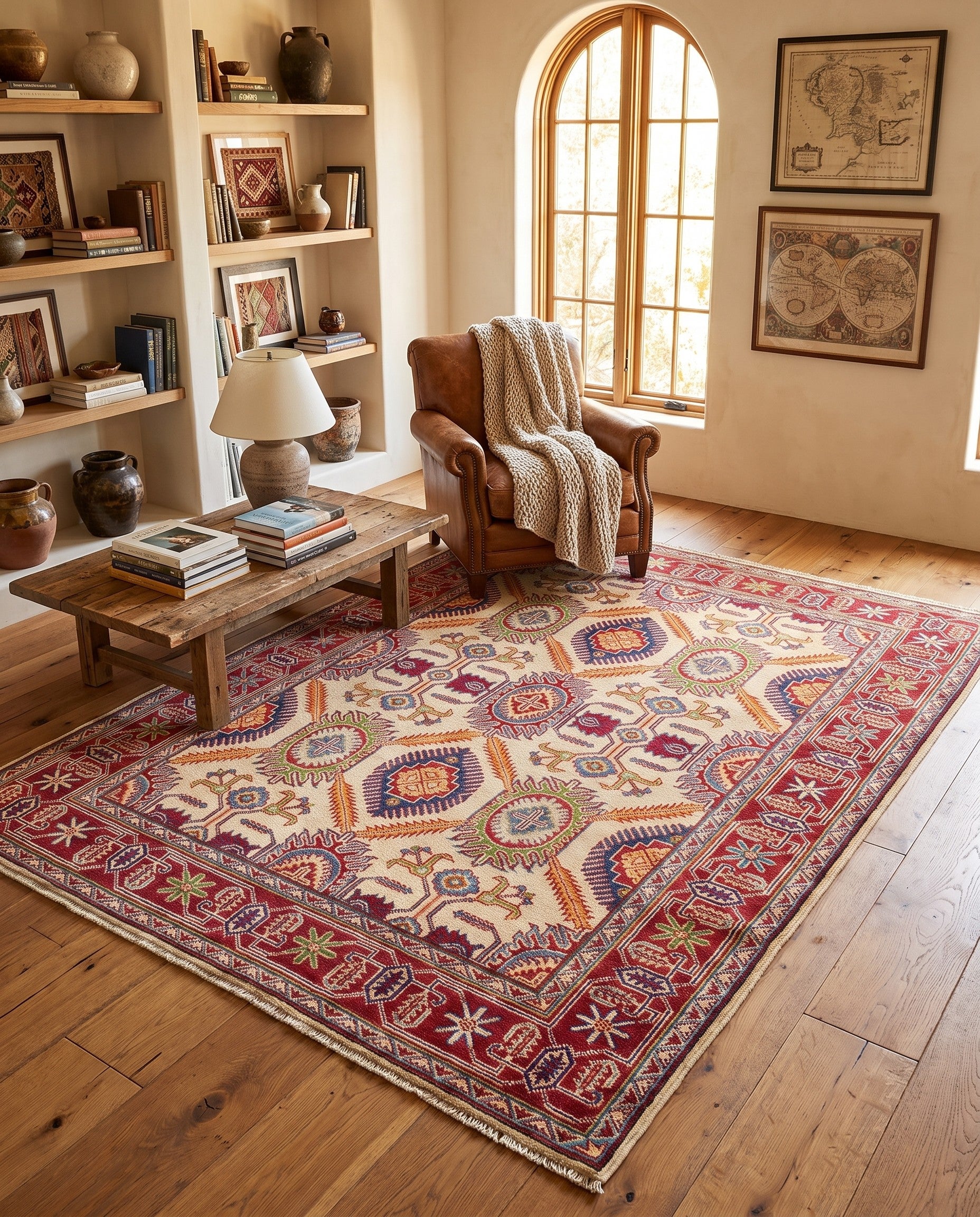 150cm x 210cm Hand Knotted Kazak Rug
