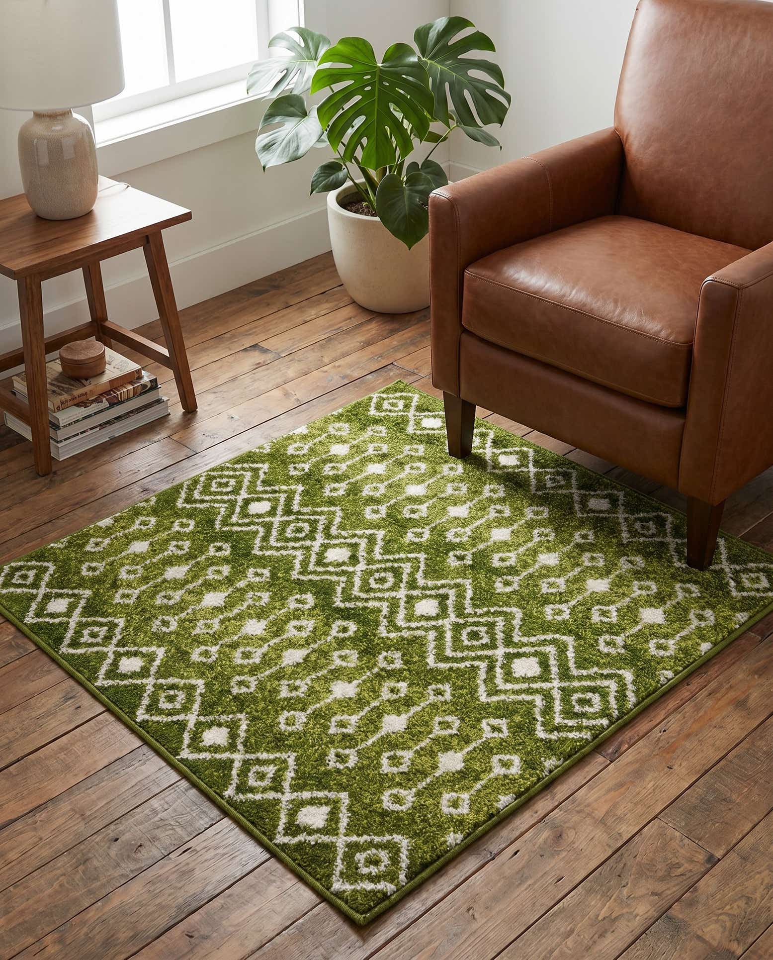 3' x 3' Moroccan Trellis Square Rug