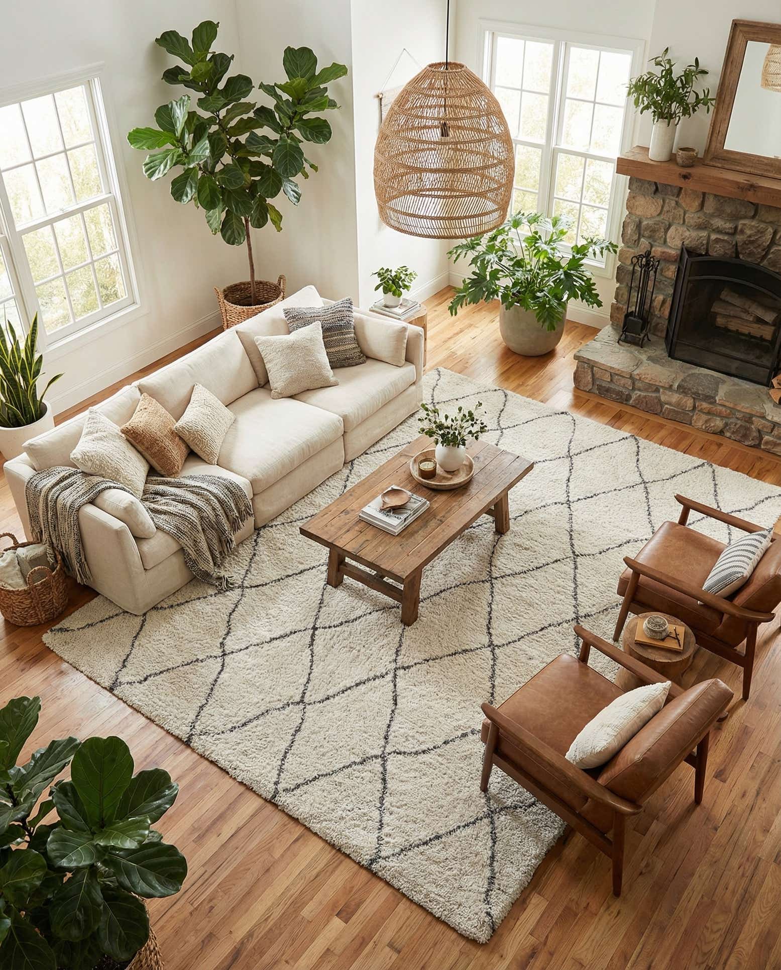 9' 10 x 13' Moroccan Shag Rug