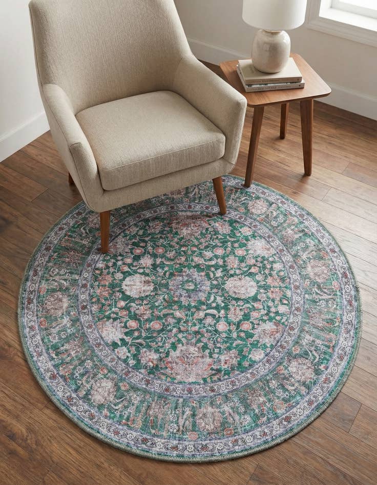 Detail image of 4' x 4' Yara Round Rug