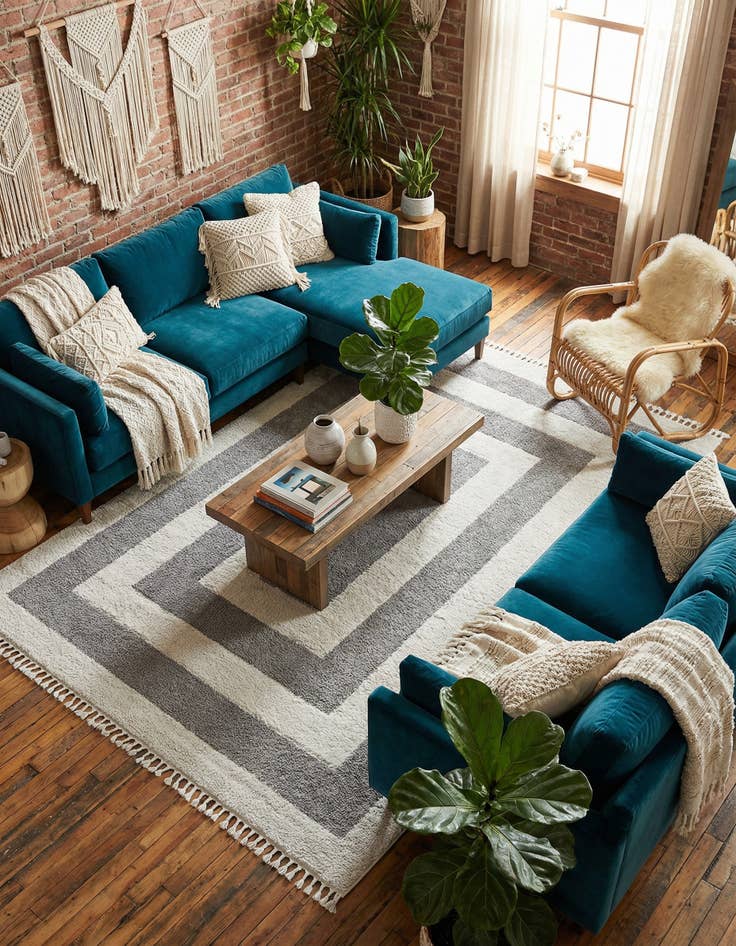 Detail image of 9' 6 x 14' 3 Boho Rug