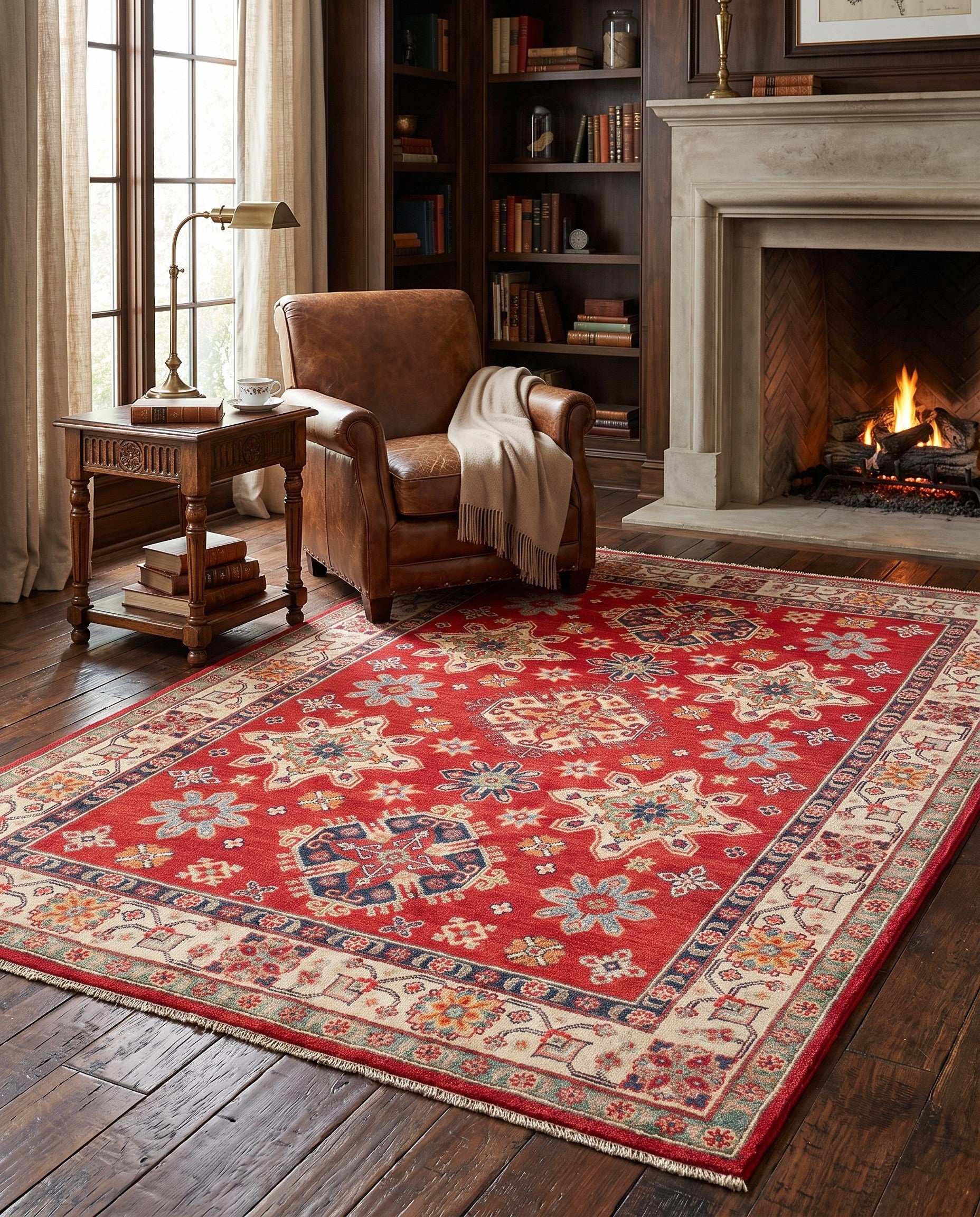 Detail image 3 of 10: 5' 1 x 7' Hand Knotted Kazak Rug