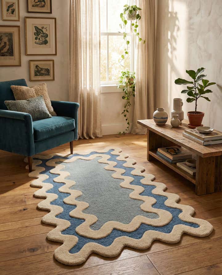 3' 1 x 5' 3 Happy Rugs Wiggles Wool