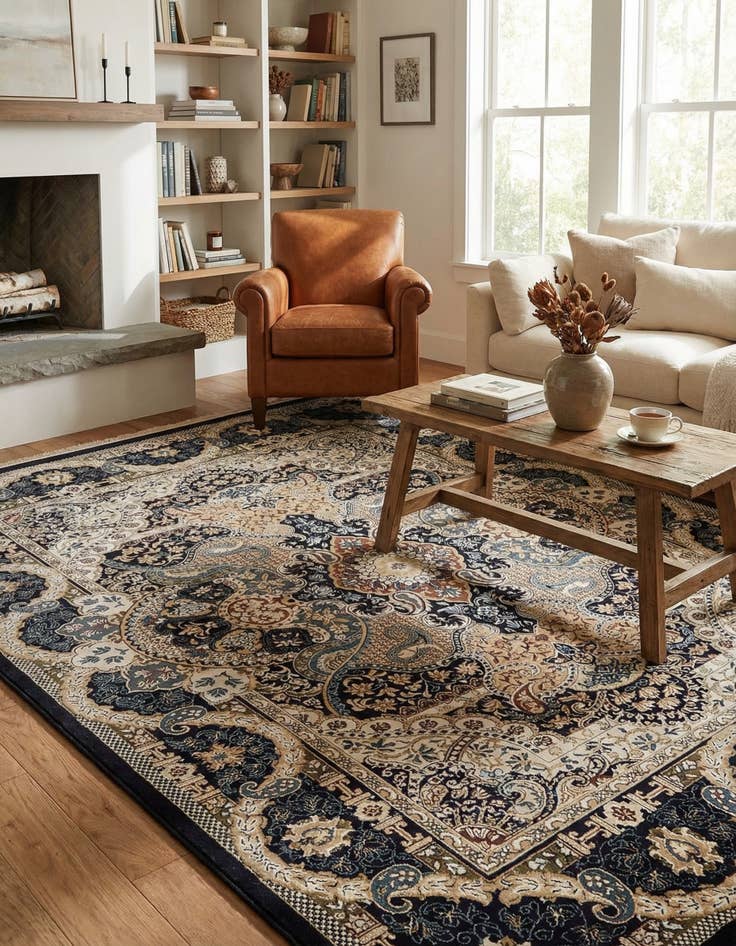 Detail image of 7' 10 x 10' Nain Design Rug