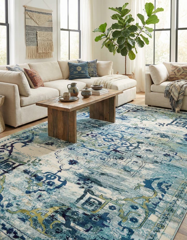 10' 6 x 16' 5 Washable Fleur Rug