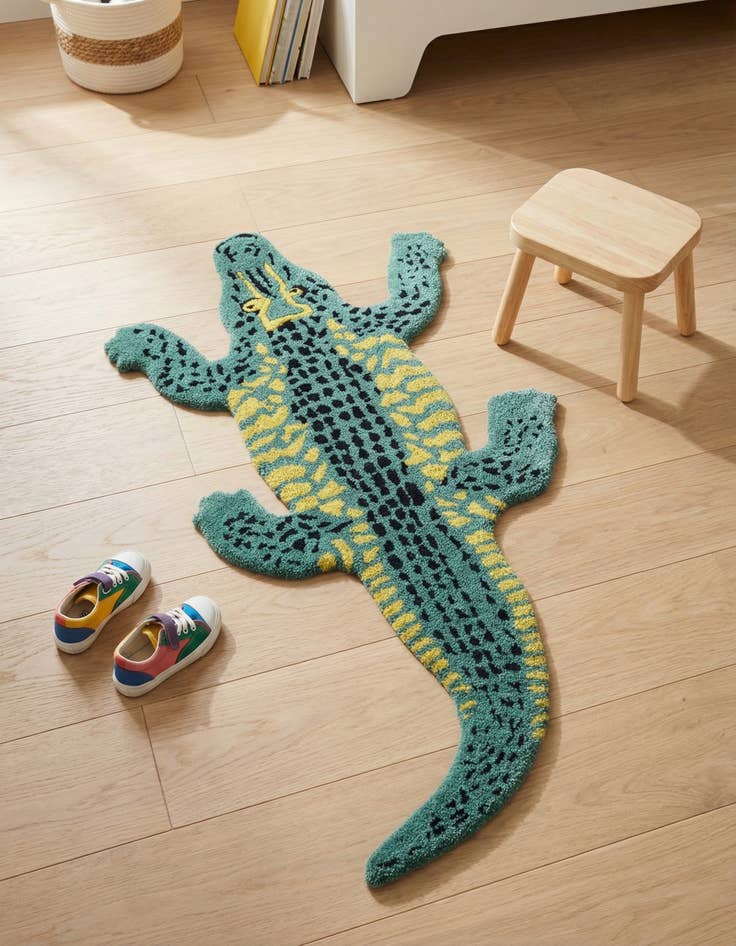 Detail image of 1' 6 x 3' 1 Playtime Kids Wool Freeform Rug