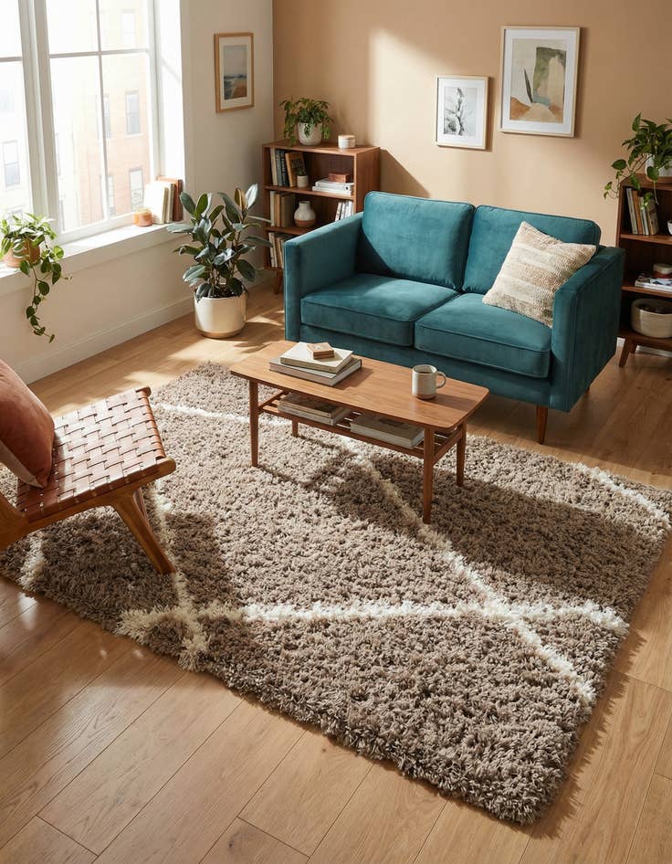 Detail image of 4' x 6' Infinity Shag Rug