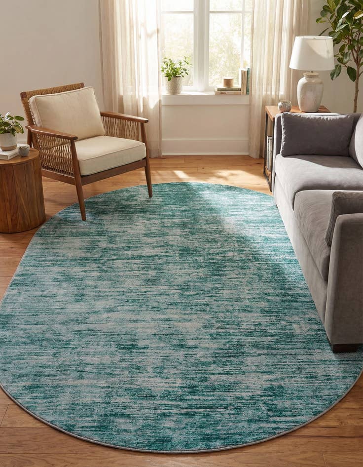 Detail image of 7' 6 x 10' 6 Asha Oval Rug