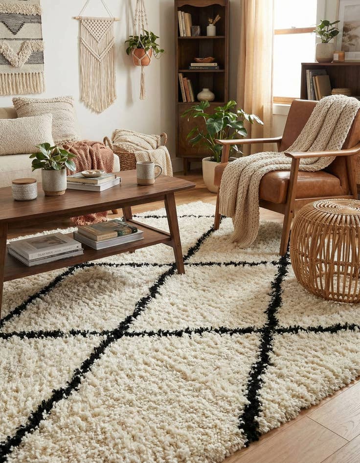 Detail image of 5' x 8' Infinity Shag Rug