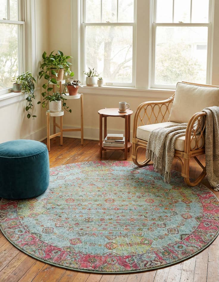 Detail image of 5' 5 x 5' 5 Santiago Round Rug