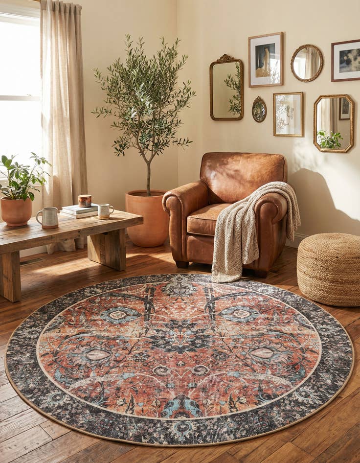 Detail image of 5' 1 x 5' 1 Timeless Round Rug