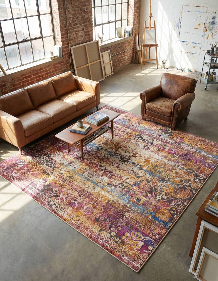 Detail image of  7' 10 x 7' 10 Deepa Square Rug