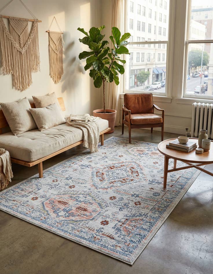 Detail image of 6' x 9' Kamala Washable Rug