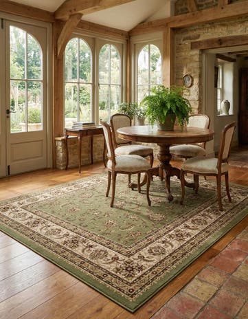7' 10 x 7' 10 Classic Agra Square Rug