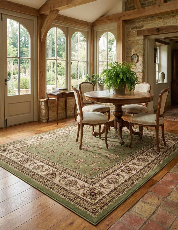 Detail image of 7' 10 x 7' 10 Classic Agra Square Rug