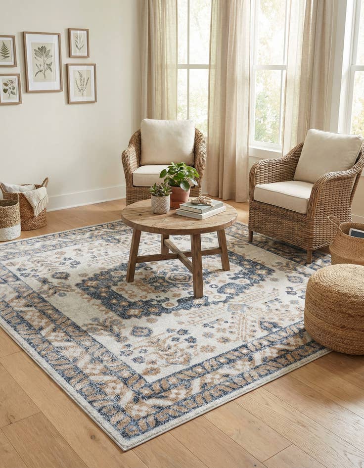 Detail image of 7' 10 x 7' 10 Oxford Square Rug