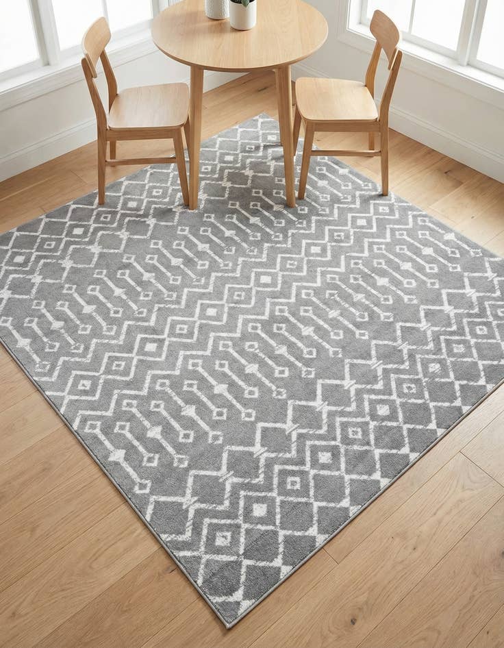 Detail image of 6' x 6' Kasbah Trellis Square Rug