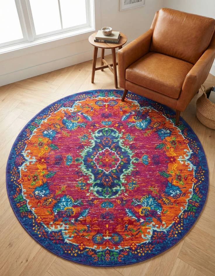 Detail image of 5' 3 x 5' 3 Calypso Round Rug