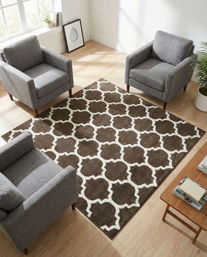 6' x 6' Lattice Square Rug