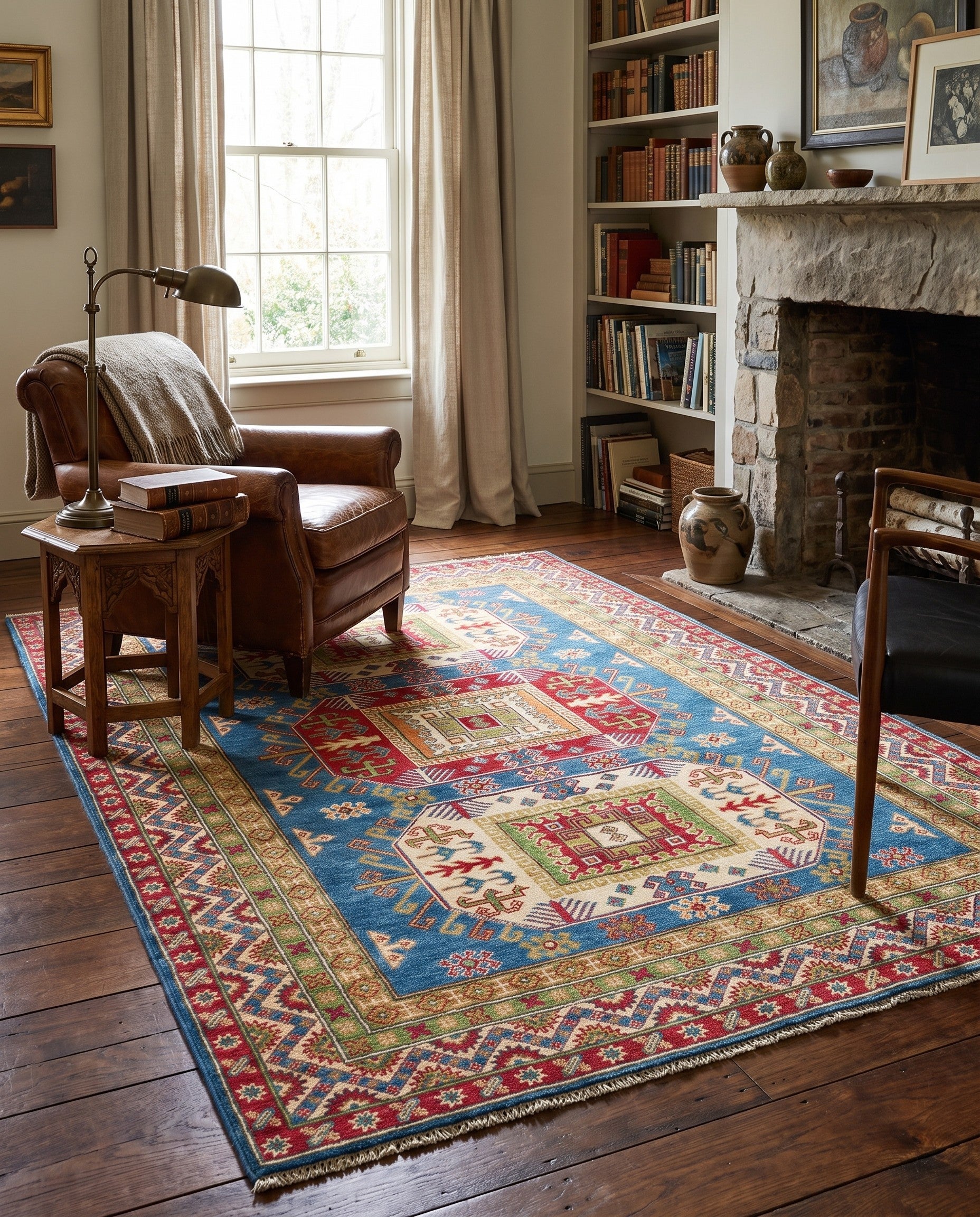 Detail image 3 of 12: 5' x 7' 1 Hand Knotted Kazak Rug