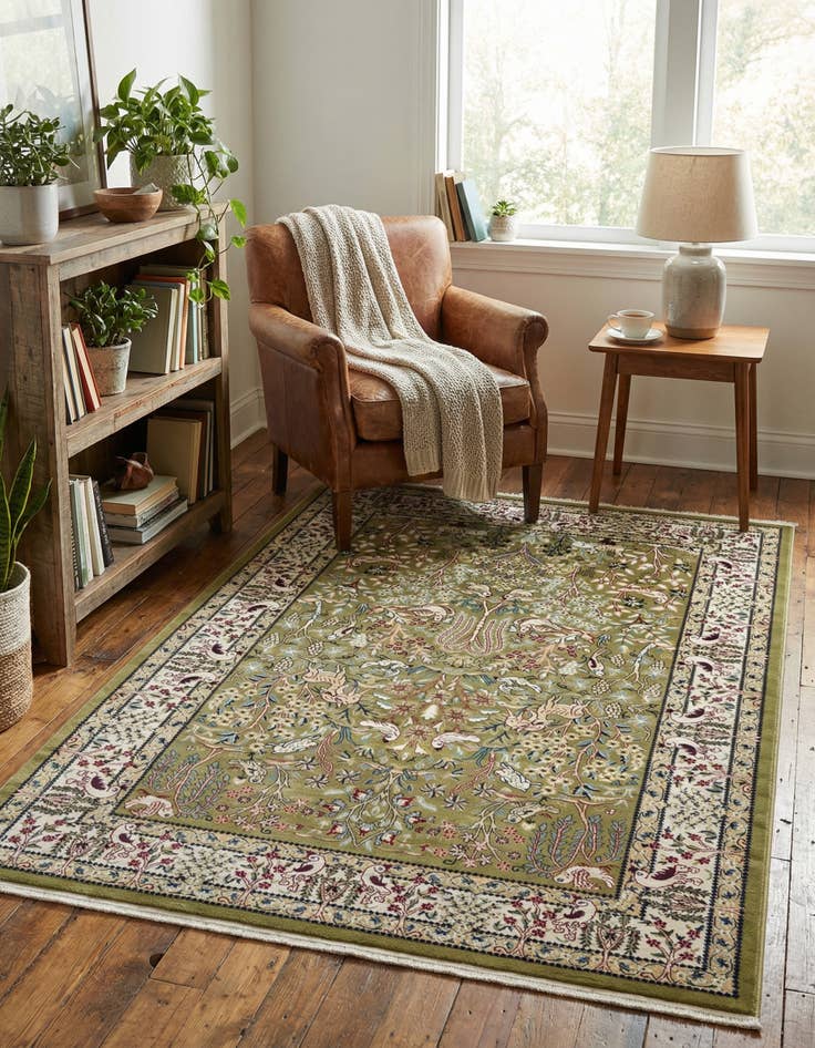 Detail image of 4' x 6' Nain Design Rug