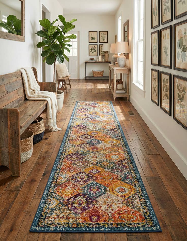 Detail image of  2' 7 x 16' 5 Madeline Runner Rug