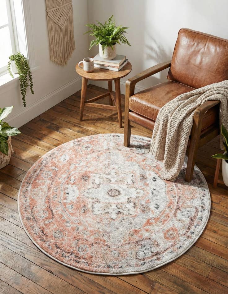 Detail image of 3' x 3' Madeline Vintage Round Rug