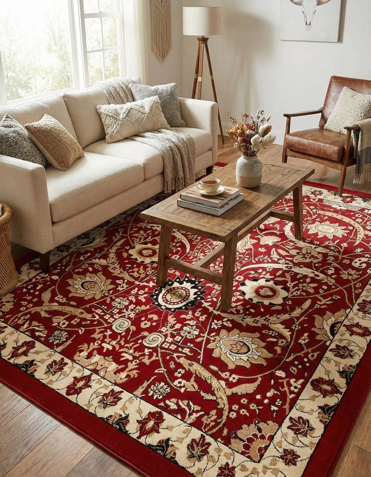 Detail image of 7' 10 x 10' Isfahan Design Rug