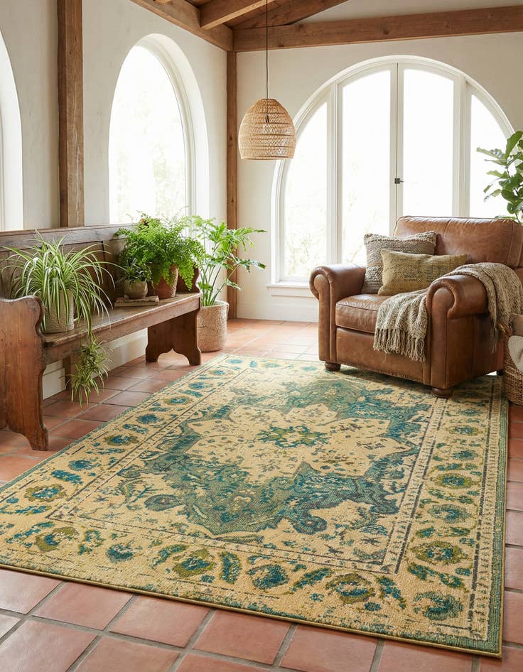 Detail image of 7' x 10'  Washable Palazzo Rug