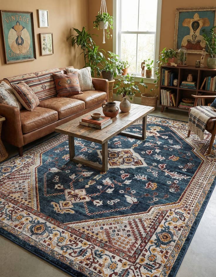 Detail image of 9' x 12' Kamala Washable Rug